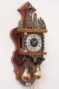 Dutch style figural wall clock CLOCKS & BAROMETERS - as we are not a retailer,