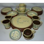 Terry Shone (Whitby) dinner and coffeeware with fish motif Condition Report <a