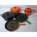 Le Creuset round casserole,