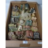 Collection of Lilliput Lane and other cottage models in one box Condition Report