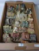 Collection of Lilliput Lane and other cottage models in one box Condition Report