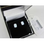 Pair oval opal ear-rings stamped 925 Condition Report <a href='//www.