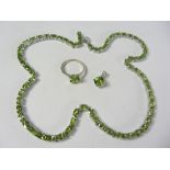 Peridot necklace,