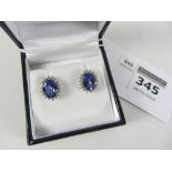 Pair tanzanite approx 2.