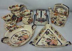 Masons 'Mandalay' teapot, Masons 'Mandarin' dishes and jugs,