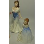 Two Royal Doulton figures - 'For You' HN3754 and 'Andrea' HN3058 (Please note 'Lido Lady' has