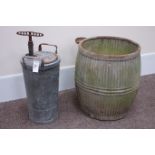 Aluminium dolly tub and a vintage garden sprayer Condition Report <a