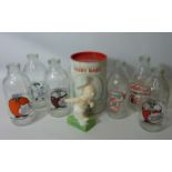 Royal Doulton Fairy Liquid advertising figure 'Fairy Baby' MCL18(boxed) together with six novelty