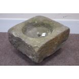 Composite stone shallow trough, 51cm x 54cm Condition Report <a href='//www.