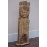 Decorative garden pine board carving, H107cm Condition Report <a href='//www.