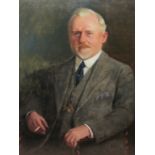 Ernest Higgins Rigg (Staithes Group 1868-1947): Portrait of an Edwardian Gentleman,