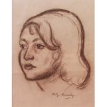 Philip Naviasky (British 1894-1983): Study of a Girl's Head,