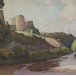 J Barrie Robinson (British early 20th century): 'Kilgerran Castle Cardiganshire',