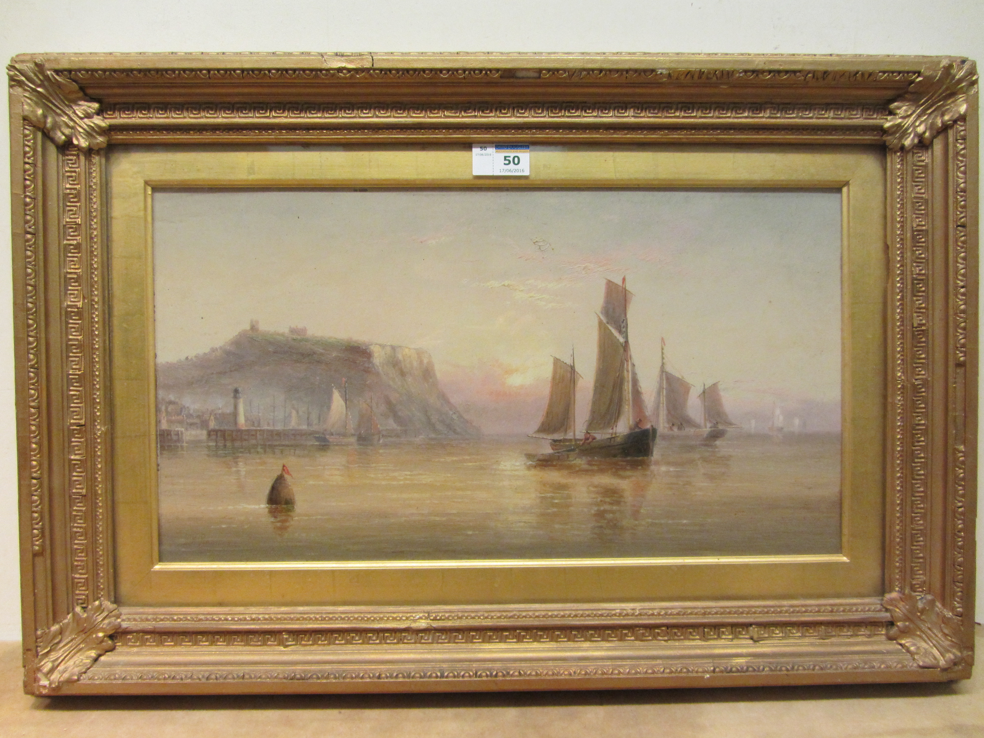 Edward King Redmore (British 1860-1941): 'Fishing Boats off Scarborough', - Image 2 of 2