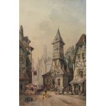 Charles James Keats (British 19th century): 'Bruges' & 'Rouen',