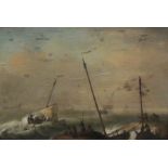 P Morsing ? (18th/19th century): Fishing Boats in Distress,