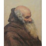 Continental School (19th/20th century): Portrait of an Old Monk,