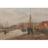 Albert George Stevens (Staithes Group 1863-1925): Whitby from Whitehall,