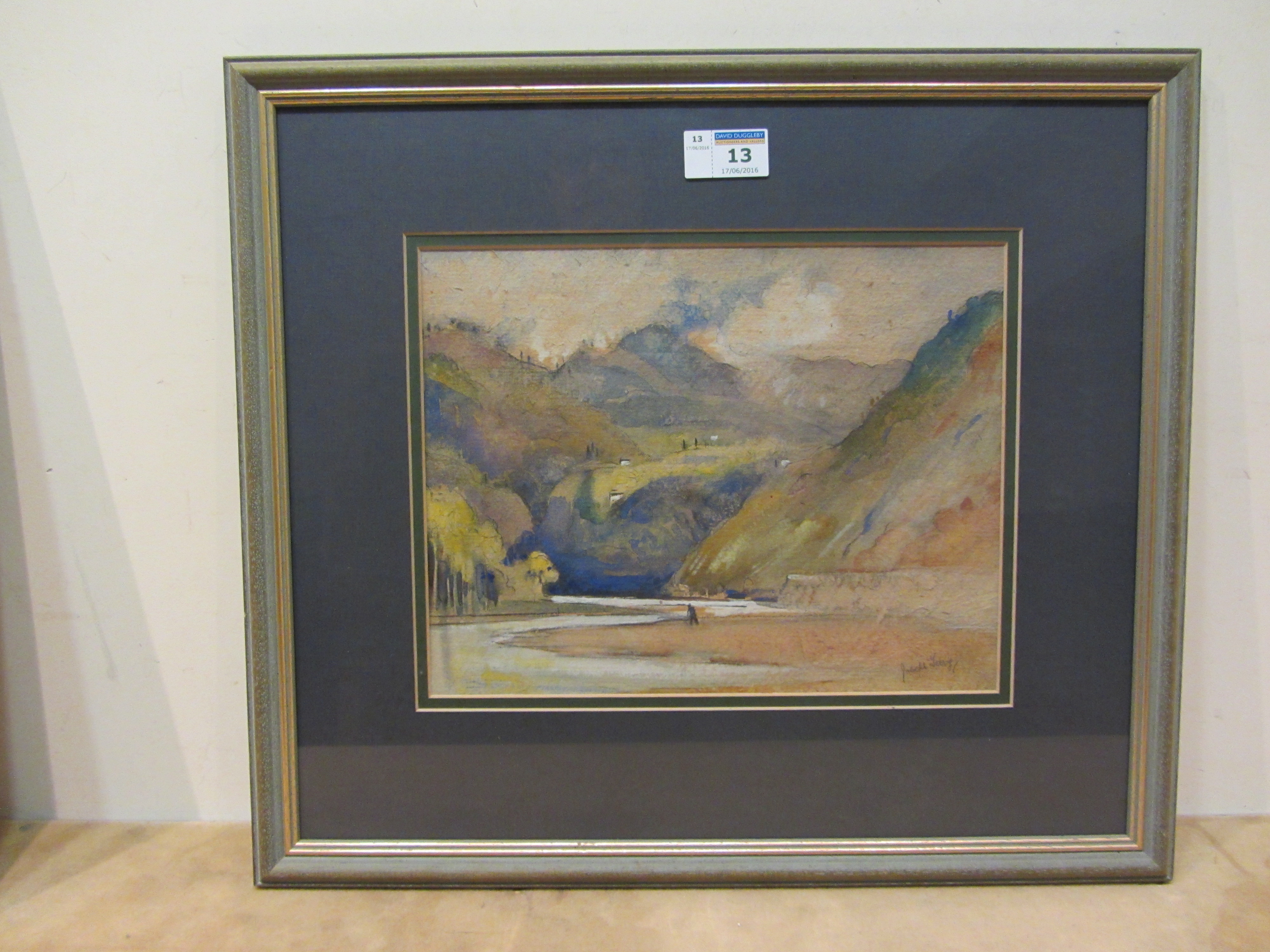 Joseph Alfred Terry (Staithes Group 1872-1939): River Valley, - Image 2 of 2