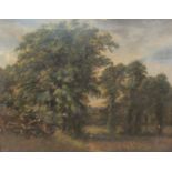 Lionel Bicknell Constable (British 1828-1887): View of Wardour Castle through the Trees,