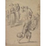 Manner of David Teniers (17th century): Figures Gossiping,