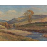 Owen Bowen (Staithes Group 1873-1967): 'Upper Wharfedale near Oughtershaw', oil on canvas signed,