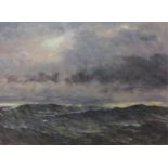 Neil Tyler (British 1945-): 'North Sea November', oil on canvas signed,