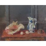 Allan Gwynne-Jones (British 1892-1982): 'Still Life with Jug Shell and Egg', oil on canvas,