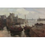 Gustave de Breanski (British 1856-1898): 'Peel Castle Isle of Man',