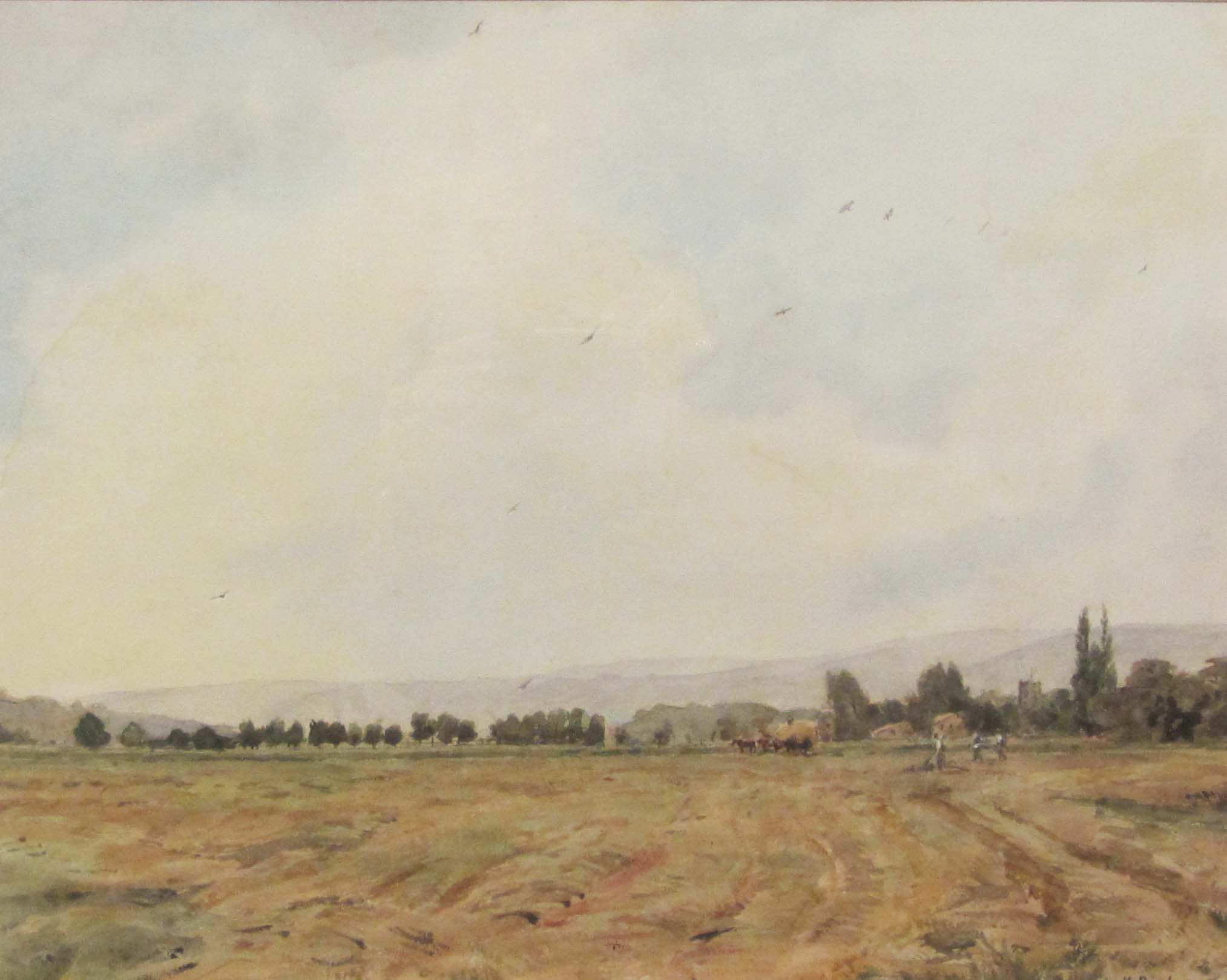 Herbert F Royle (British 1870-1958): 'Wharfedale near Addingham Church', watercolour signed,