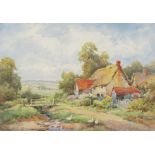 Henry John Sylvester Stannard (British 1870-1951): 'Bolnhurst Bedfordshire', watercolour signed,