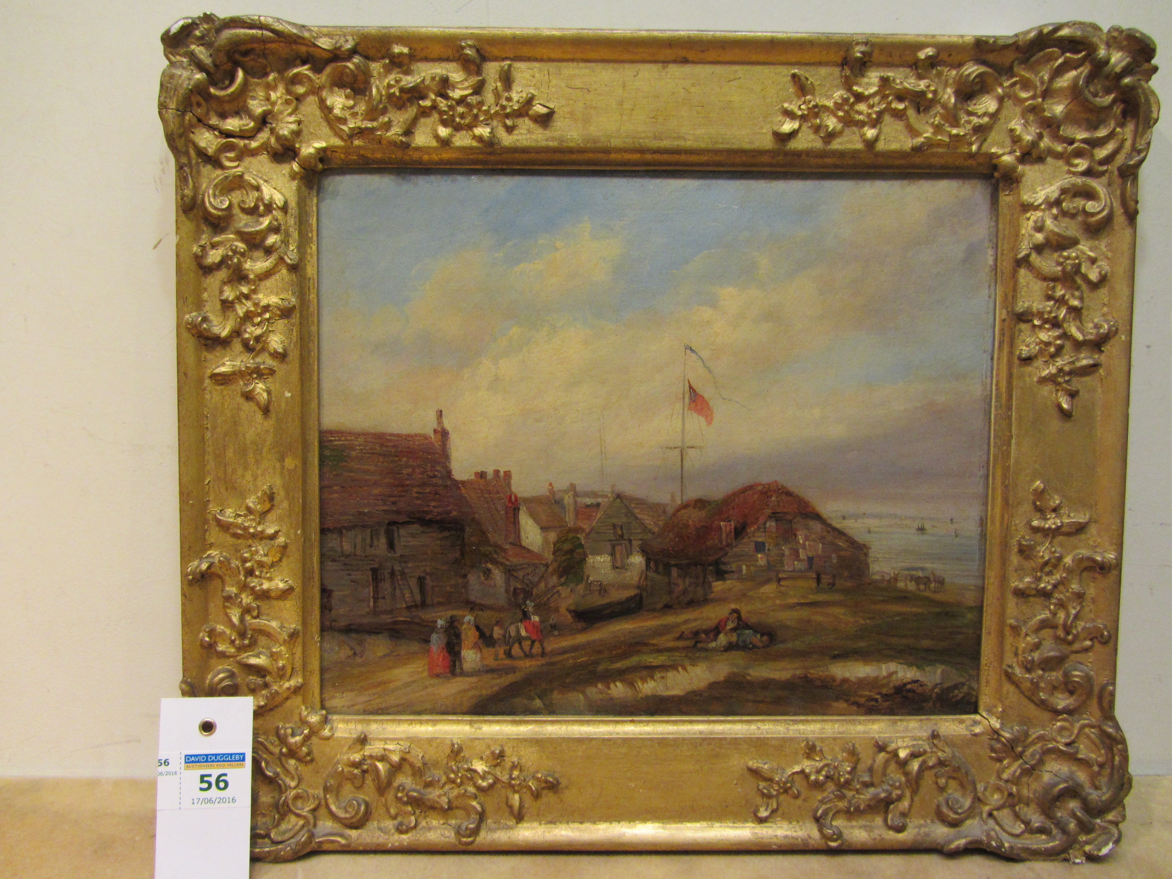 English School (Mid 19th century): 'No Man's Land Margate', oil on board unsigned, - Image 2 of 2