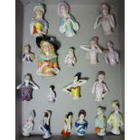 Collection of 19th and 20th century pin cushion dolls in one box Condition Report