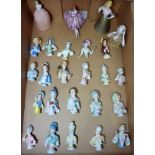 Collection of 19th and 20th century pin cushion dolls in one box Condition Report