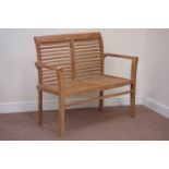 Teak garden bench, W120cm Condition Report <a href='//www.davidduggleby.