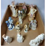 20th century Staffordshire type figures, Royal Doulton figures 'Sweet Dreams' and 'Joy',