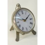 Oversized silver-plated pocket watch on stand, H17cm CLOCKS & BAROMETERS - as we are not a retailer,