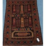 Tribal Baluchi rug, 87cm x 122cm Condition Report <a href='//www.davidduggleby.