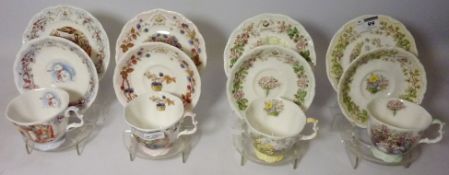 Four Royal Doulton 'Brambly Hedge' trios - 'Spring', 'Summer', 'Autumn' and 'Winter',