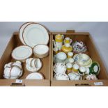 Wedgwood 'Colorado' breakfast service, Grosvenor China tea set - six place settings,