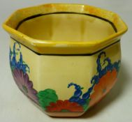 Bizarre by Clarice Cliff for Wilkinson Ltd 'Gayday' pattern Chester shape fern pot H9cm