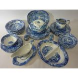 Spode 'Italian' dinner service - six place settings (lacking two 9" plates) Condition