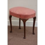 20th century walnut upholstered stool Condition Report <a href='//www.