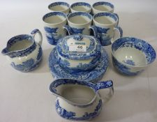 Six Spode 'Italian' mugs,