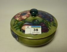 Moorcroft 'Anemone' pattern lidded bowl D14cm Condition Report <a href='//www.