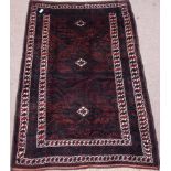 Persian Baluchi rug, 236cm x 150cm Condition Report <a href='//www.