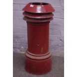 Red painted chimney pot Condition Report <a href='//www.davidduggleby.