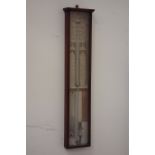 19th century mahogany cased 'Admiral Fitzroy Barometer',