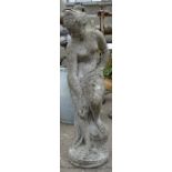 Composite stone figure of a maiden Condition Report <a href='//www.