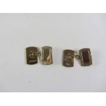 Pair of 9ct gold cuff-links Chester 1948 approx 7.